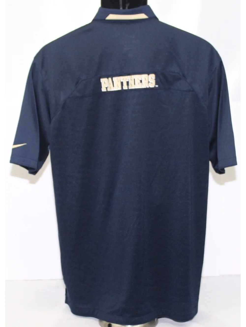 University of Pittsburgh Pitt Panthers Nike Dri-Fit Polo Shirt Mens Medium Navy